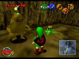 This Goron took time out of his busy day of rolled-up napping to tell Navi to back off.