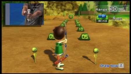 Archery in Wii Sports Resort. nintendo-e309-12