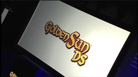 The (most likely tentative) logo for Golden Sun DS. nintendo-e309-16