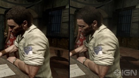 Call of Duty: Black Ops on the Xbox 360 (left) and Project Cafe (right)