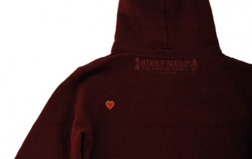 Heart design on rear shoulder