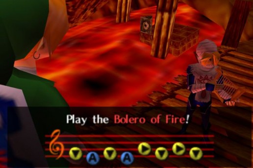 A classic scene with Link and Sheik