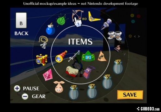 A Twilight Princess style of selecting items