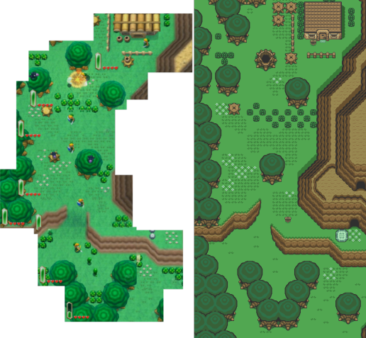 A Link to the Past Overworld Comparison