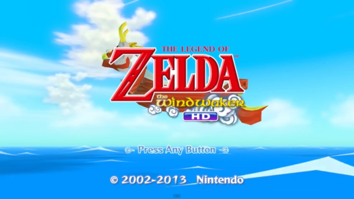 Wind Waker HD Title Screen