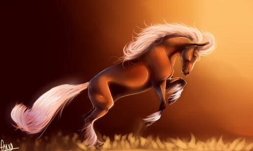 riding_to_the_sunset__by_loftwing-d5nsf45