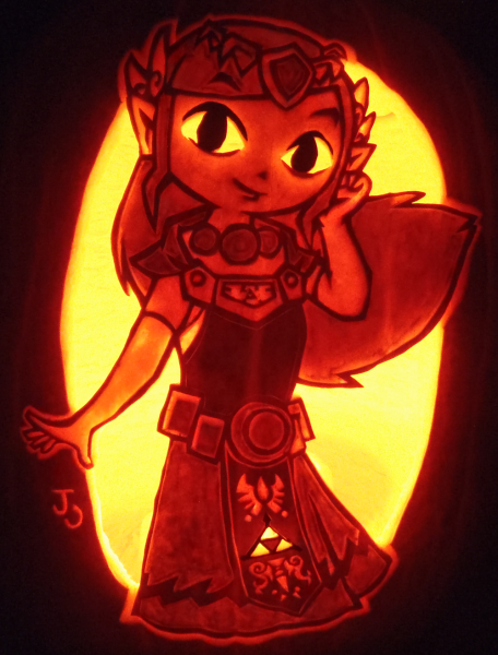 Zelda Jack-O'-Lanterns 2 - Princess Zelda
