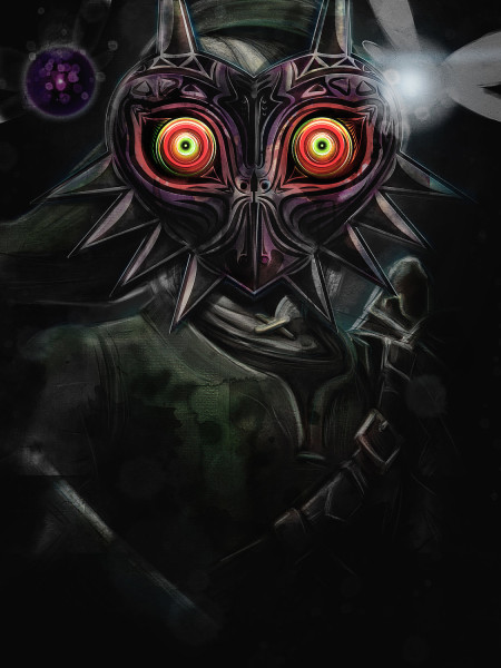 Majora's Mask painting by Barrett Biggers