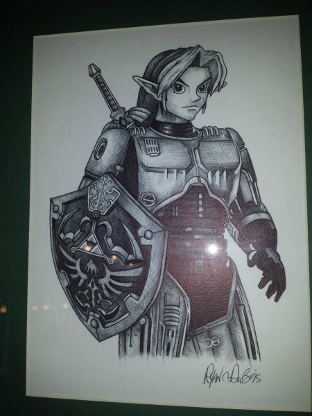 Found at local bar, RoboLinkCop. Couldn't make out the artist - Imgur