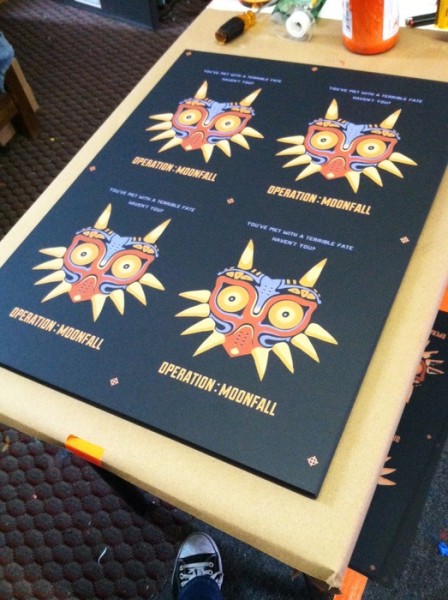 Operation Moonfall Leftover Prints - Uncut Terrible Fate Handbills