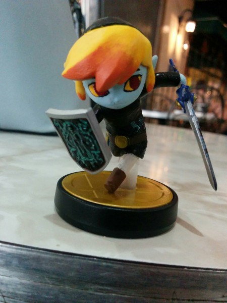 Twili Toon Link custom amiibo front